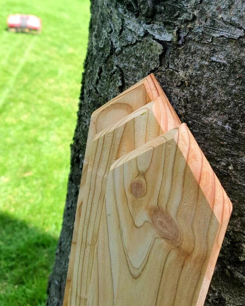 Listwa ogrodzeniowa 2x9x70 cm, 38 sztuk, modrzew Zdjęcie produktu 