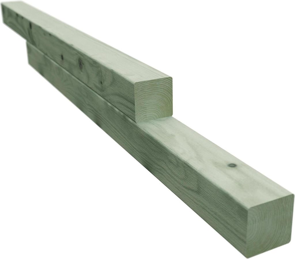 Kiefer Kantholz KDI grün 5x5 cm 3,00 m für Zaun, Terrasse Produktbild 