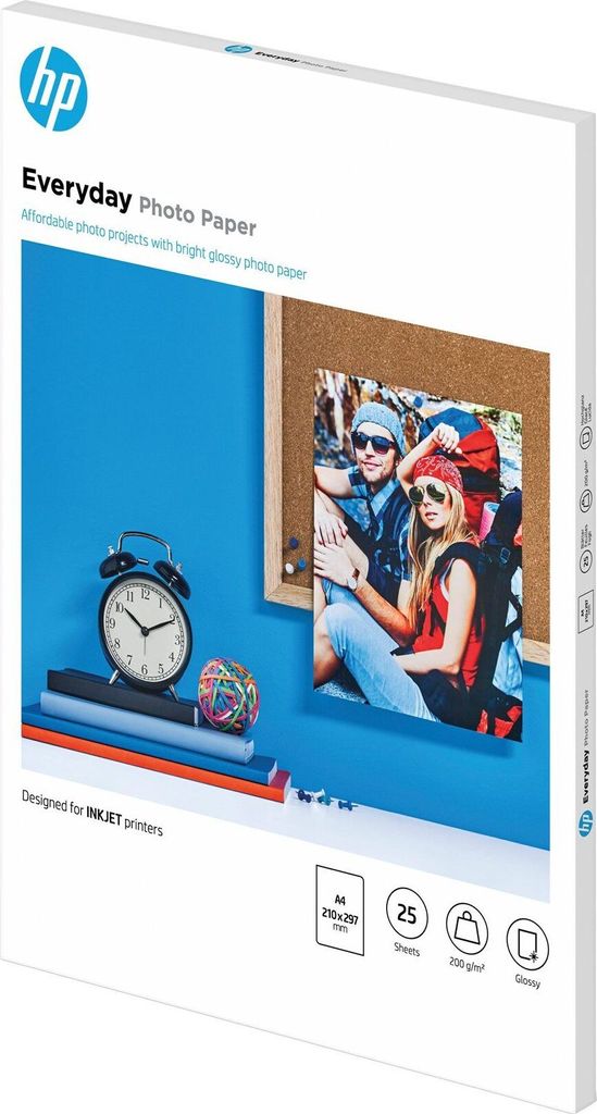 HP Papier fotograficzny Everyday, błyszczący – 25 Zdjęcie produktu 