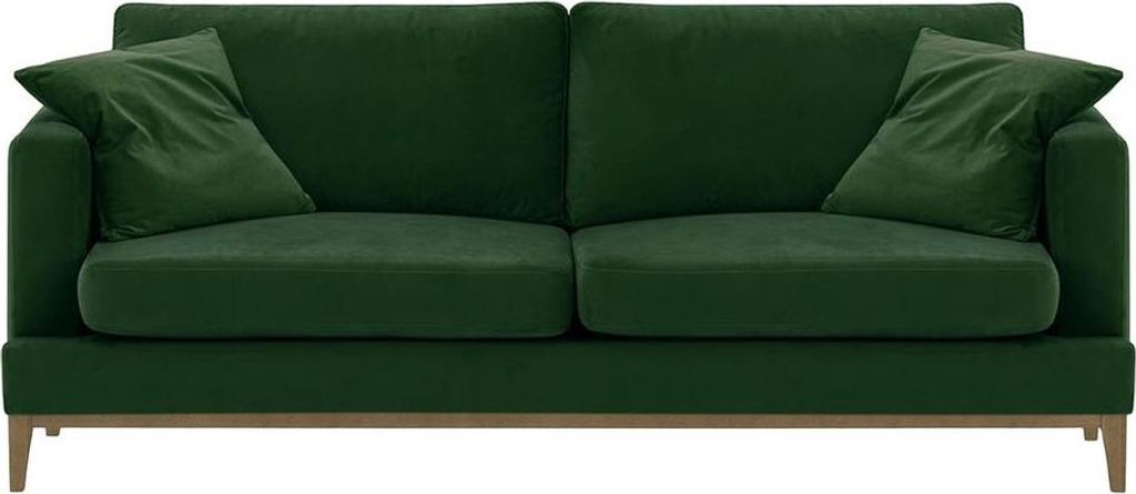 Dreisitzer-Sofa Covex Wood-Velluto 10-wax black