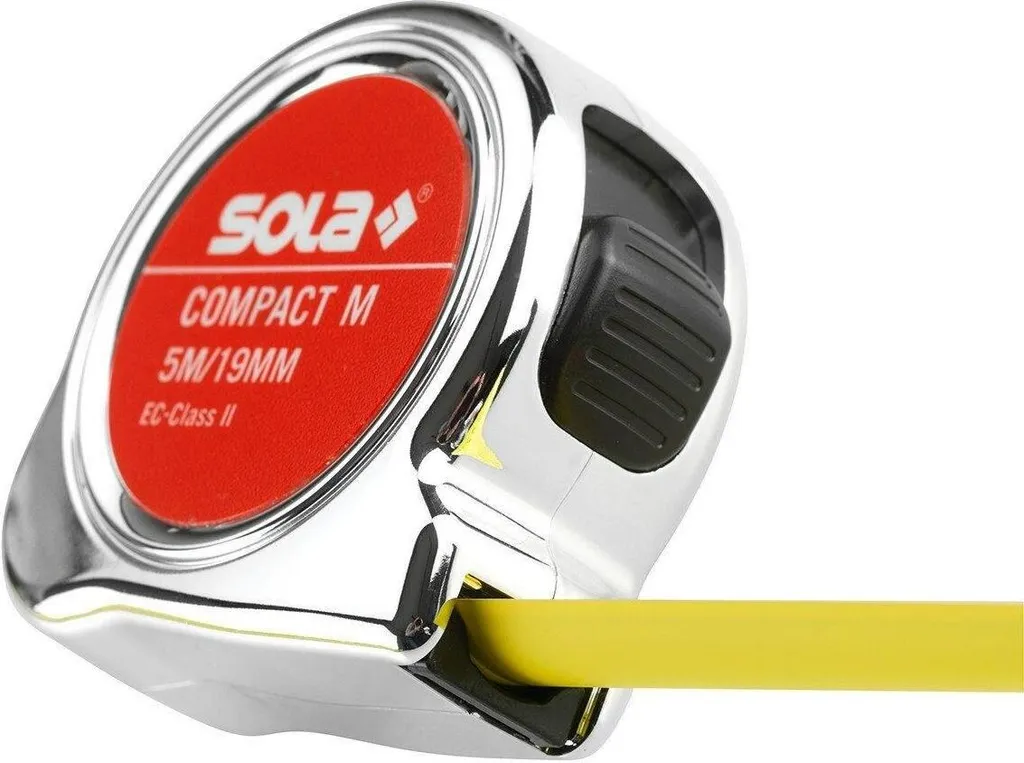 Mètre à ruban Sola 5m compact : fini les mesures imprécises et encombrants