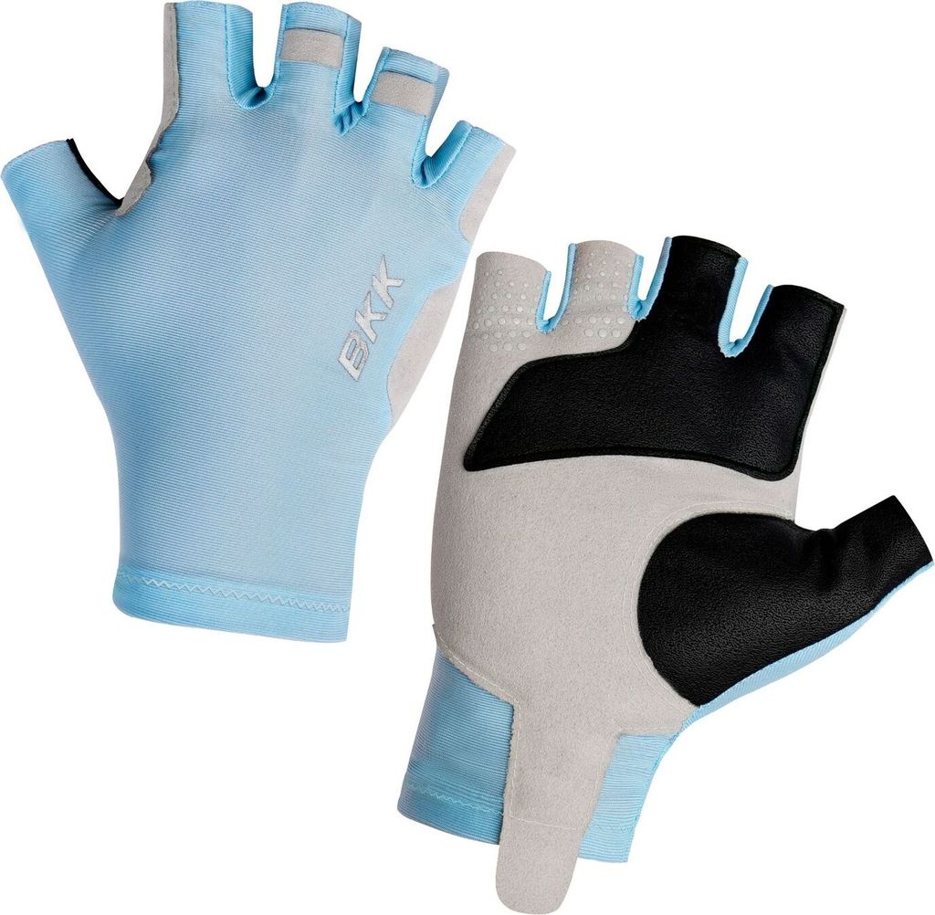 BKK Flamingo Half Finger Gloves 1 Light Blue - Angelhandschuhe, Größe:XL