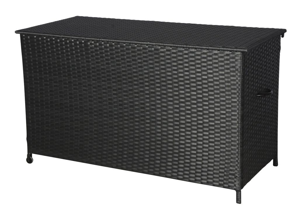 Lamar Gartenzubehör Kissenbox, mit Rädern, schwarz. Produktbild 