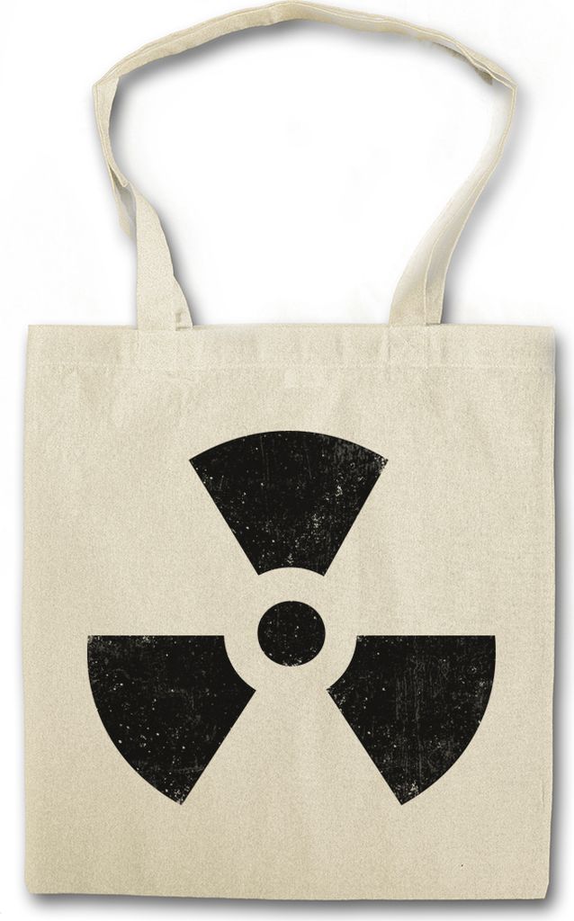 Urban Backwoods Radioactive Vintage Symbol, Stofftasche, Farbe: Beige