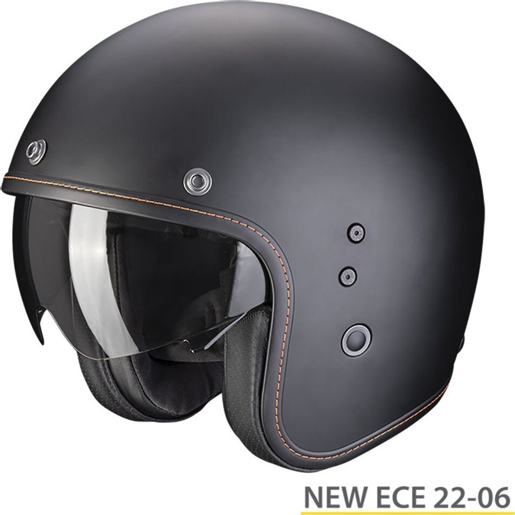 Casco Scorpion Belfast Evo Luxe Bianco | Taglia L | Omologazione ECE R22.06 | Chiusura Rapida E Sistema Kwikfit