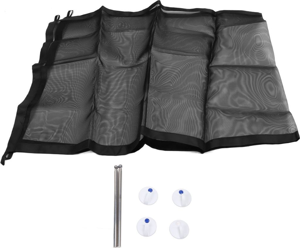 Haustier-Netztor, faltbar, schützend, multifunktional, für Katzen und Hunde, Sicherheitstor für Treppen, Türen, Schwarz