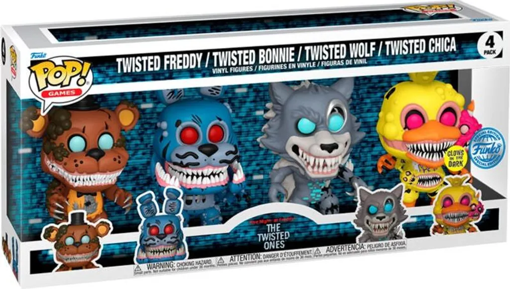 Set de 4 Figurines POP Five Nights at Freddy's pour Collectionneurs