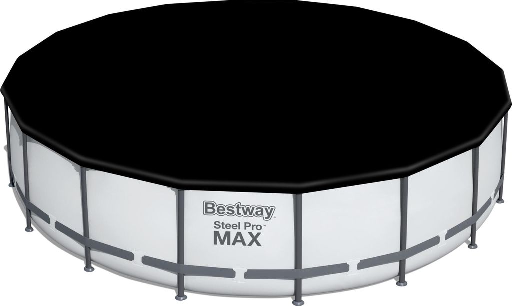 Bestway Pool Abdeckplane Rund Ø 549 cm PVC Blau Modell Produktbild 