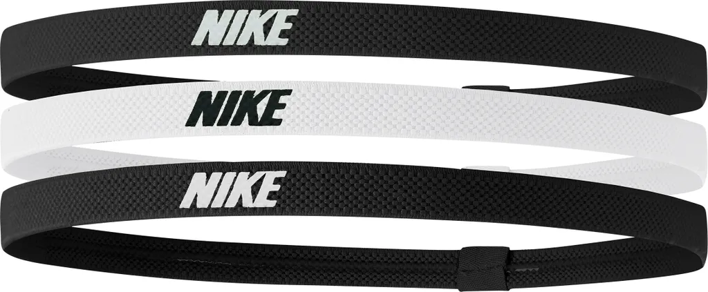 Nike 2.0 Pack de 6 Bandeaux Fins avec Silicone Antidérapant Noir Rouge