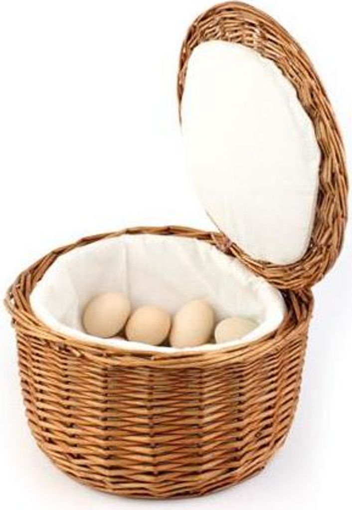 APS 30299 Eierkorb, für ca. 20 Eier, stabile Vollweide, Ø 26 cm, Höhe 17 cm
