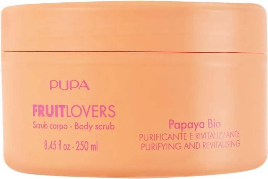 Pupa Fruit Lovers Body Scrub 002 Papaya Bio 250ml - Pelle di Seta