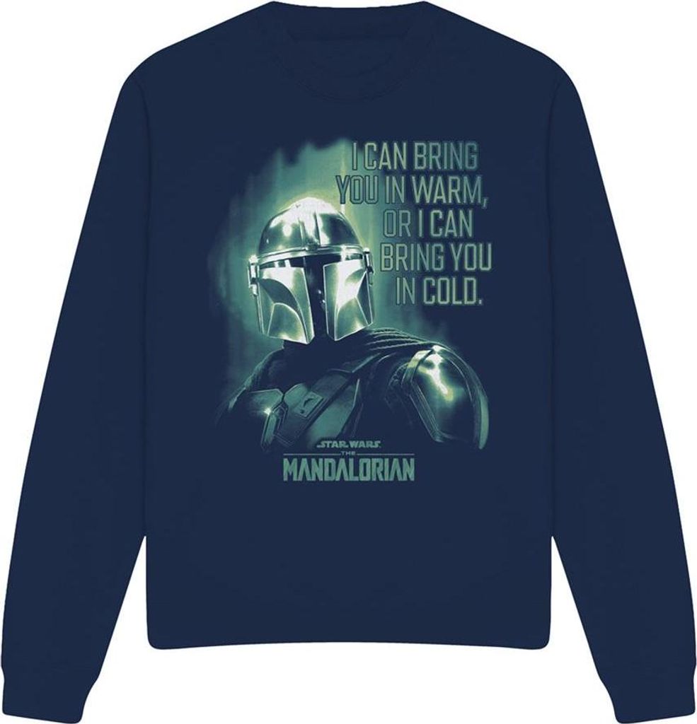 Star Wars: The Mandalorian - "Bring You In Cold" Sweatshirt für Herren/Damen Uni TV30099 (L) (Marine)
