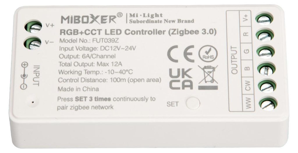 MiBoxer Zigbee Empfänger Controller 12/24V "12A" | Zigbee Produktbild 