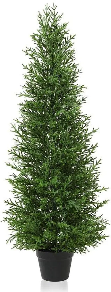 Cèdre artificiel 120 cm anti-UV réaliste pour décoration salon et bureau