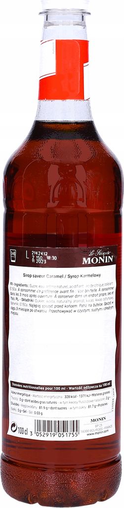 Monin Caramel 0,7 l - Karmelowy Obrázek produktu 7