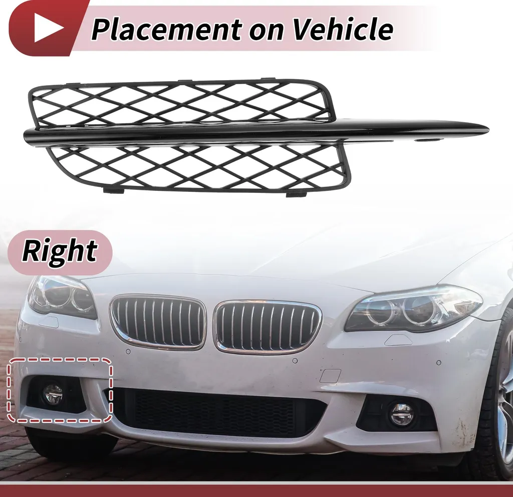 Grille de Feux Antibrouillard BMW X5 E70 2007-2010 Noir - OEM 51117159594 - 4