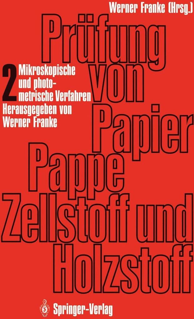Prüfung von Papier, Pappe, Zellstoff und Holzstoff