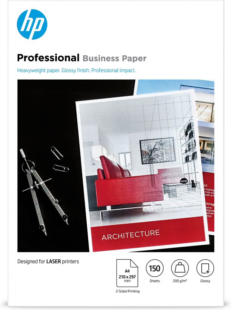 HP Professional Business Papier - Glänzend 200g/m  A4 150x Immagine del prodotto 