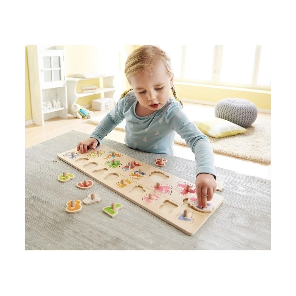 Apprendre les chiffres avec le puzzle de préhension animaux éveil