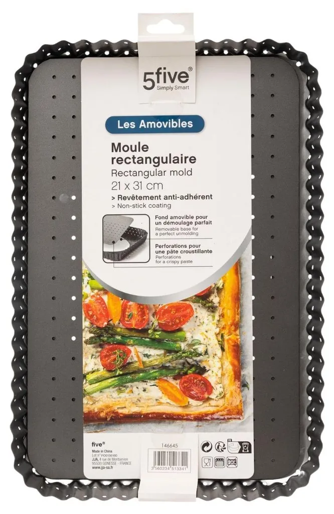 Moule rectangulaire anti-adhésif en métal 31cm 5five Simple Smart - 3