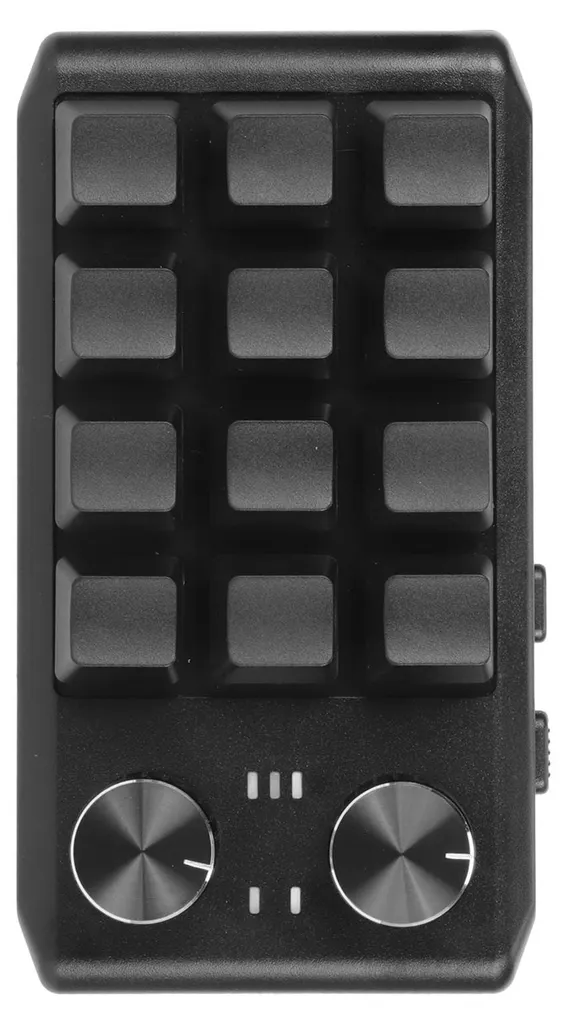 Mini-clavier mécanique 12 touches programmable et 2 boutons rotatifs - 4