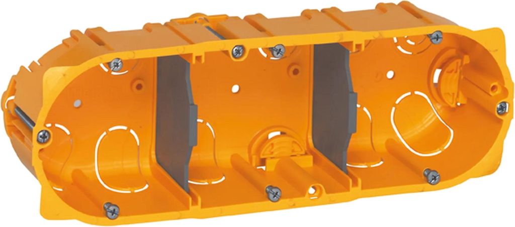 Legrand 080053 Batibox Hohlwanddose 3-fach 6+8M Tiefe:50mm