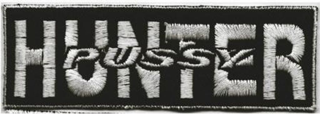 Aufnäher - Hunter-Pussy - 04064 - Gr. ca. 10,5 x 3,5 cm - Patches Stick Applikation