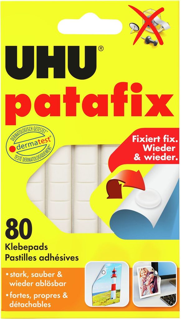Lepiaca podložka UHU PATAFIX, 80 kusov Obrázok produktu