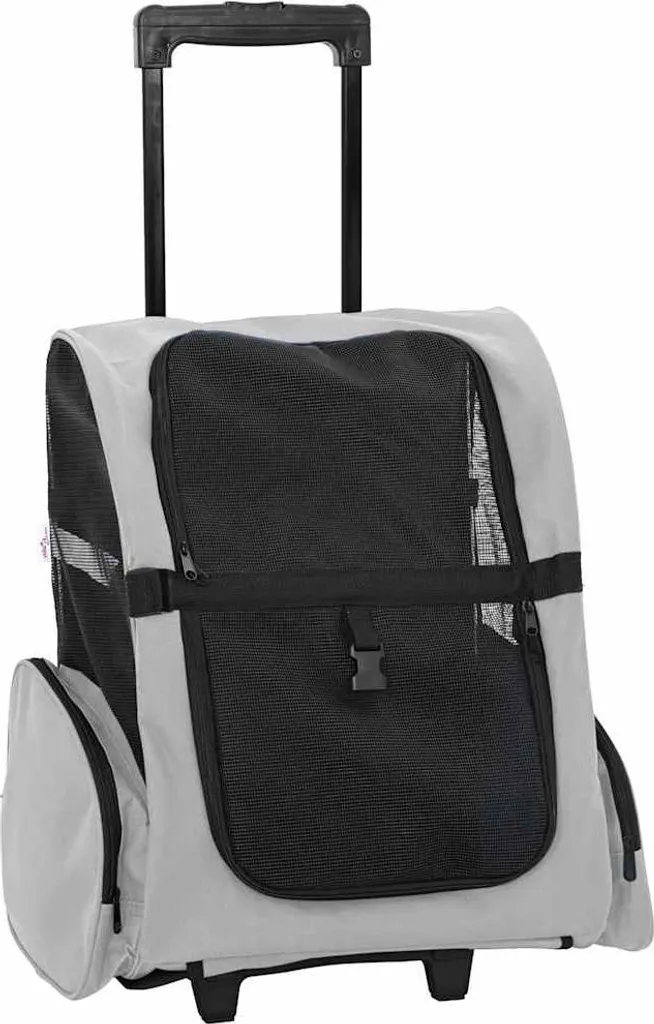vidaXL Trolley Animali 3 in 1 Grigio | Il Mai Più Senza per il tuo Pet