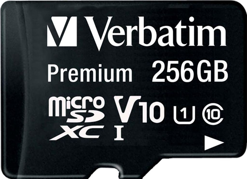 Carte SD MicroSD 256GB Verbatim SDXC Premium Class10 + Image du produit 