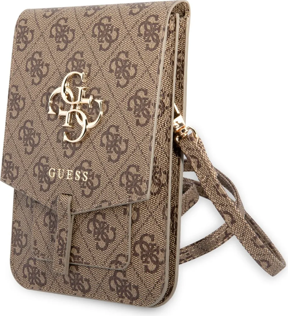 Guess Guwbg4Gfbr Borsa Tracolla Marrone 4G Big Logo | Trendy Smartphone Bag