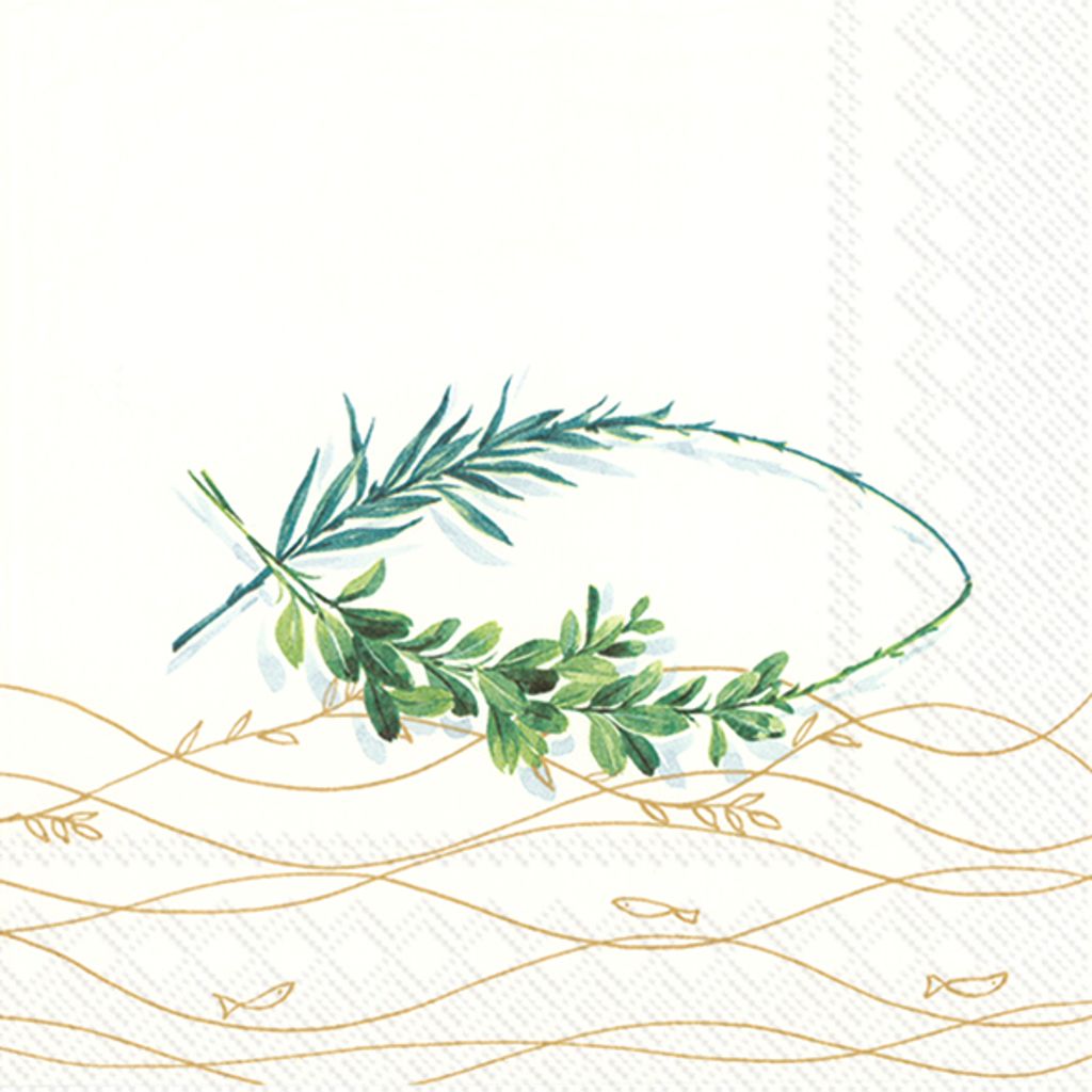 Servietten 33x33 cm - BELIEVE gold