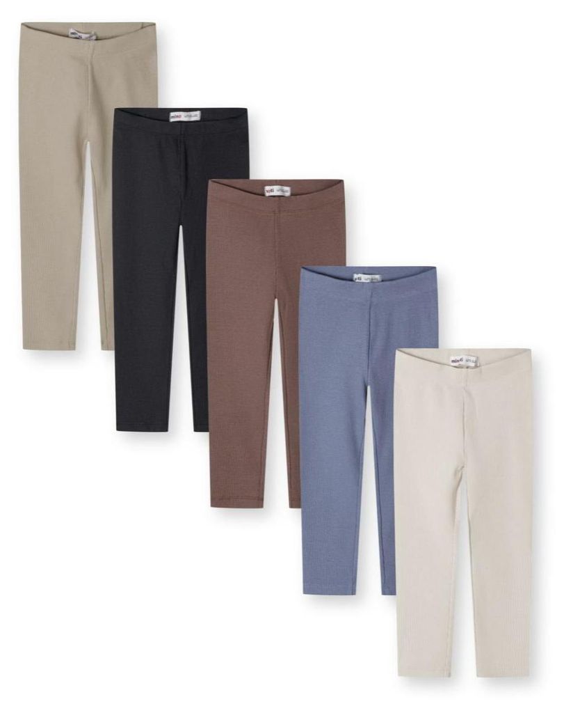 Minoti Leggings Baumwolle elastisch Beige Gr. 146 für Mädchen