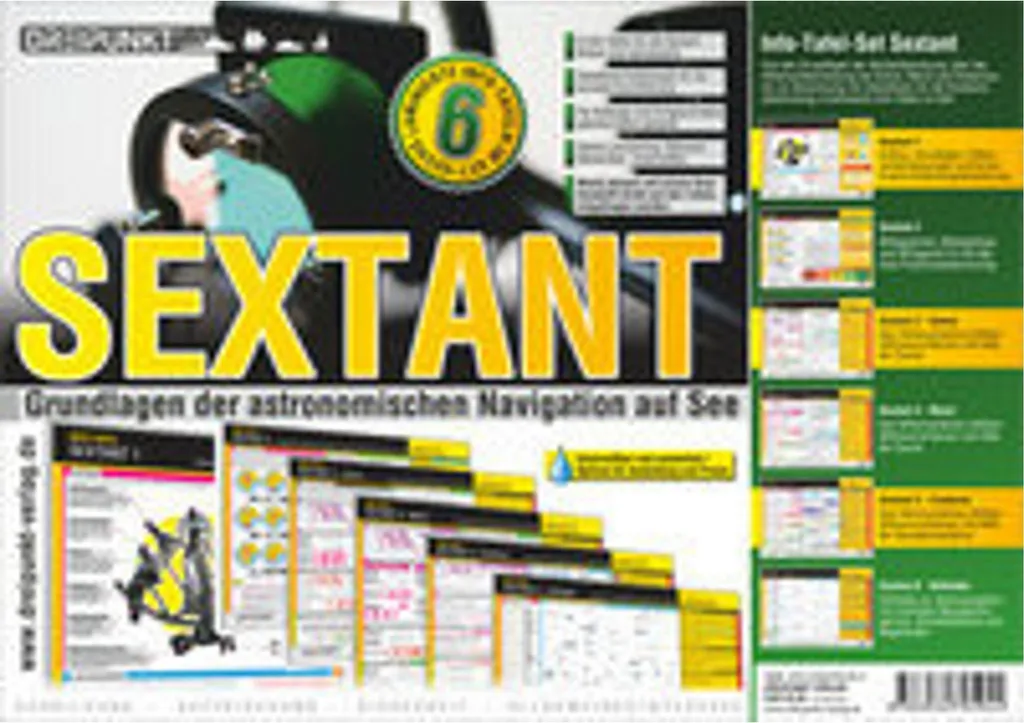 Set de fiches éducatives Sextant pour apprendre la navigation astro