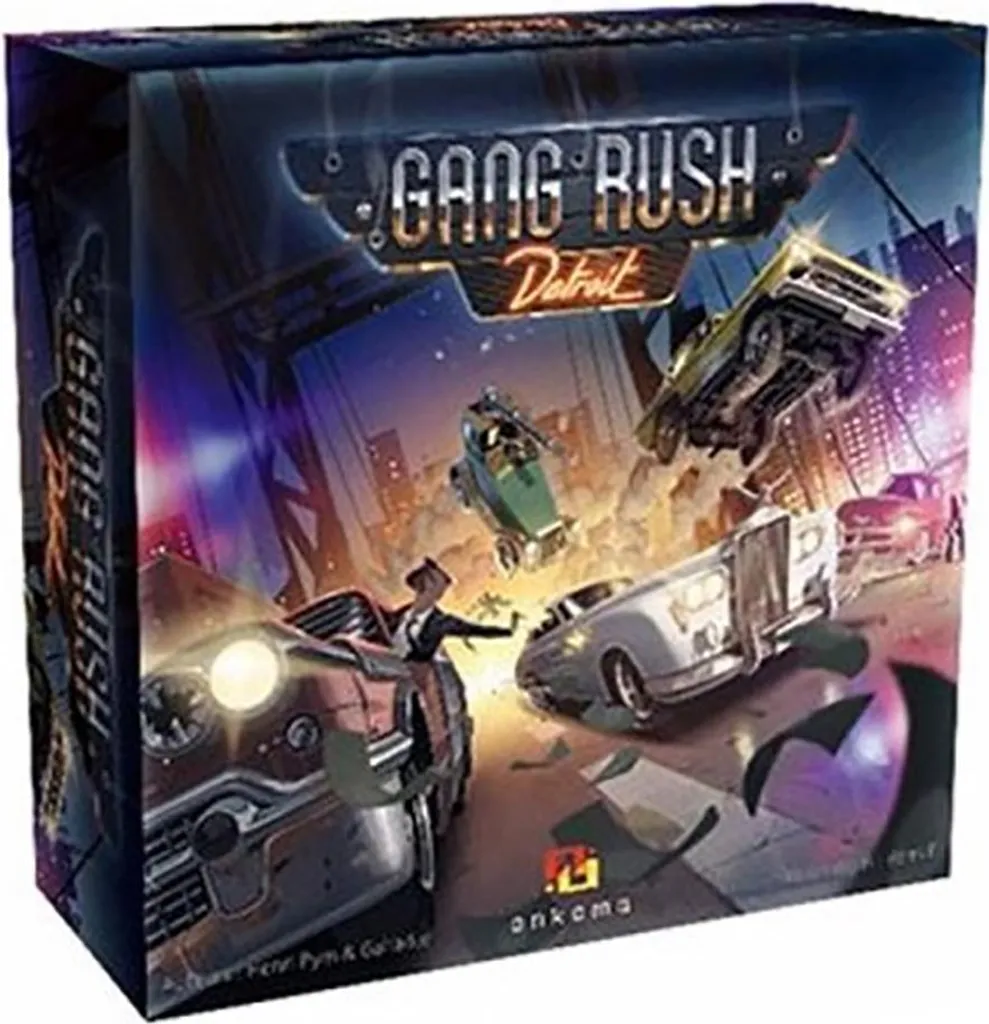 Jeu de Plateau de Course Automobile Gang Rush Detroit Edition Golden