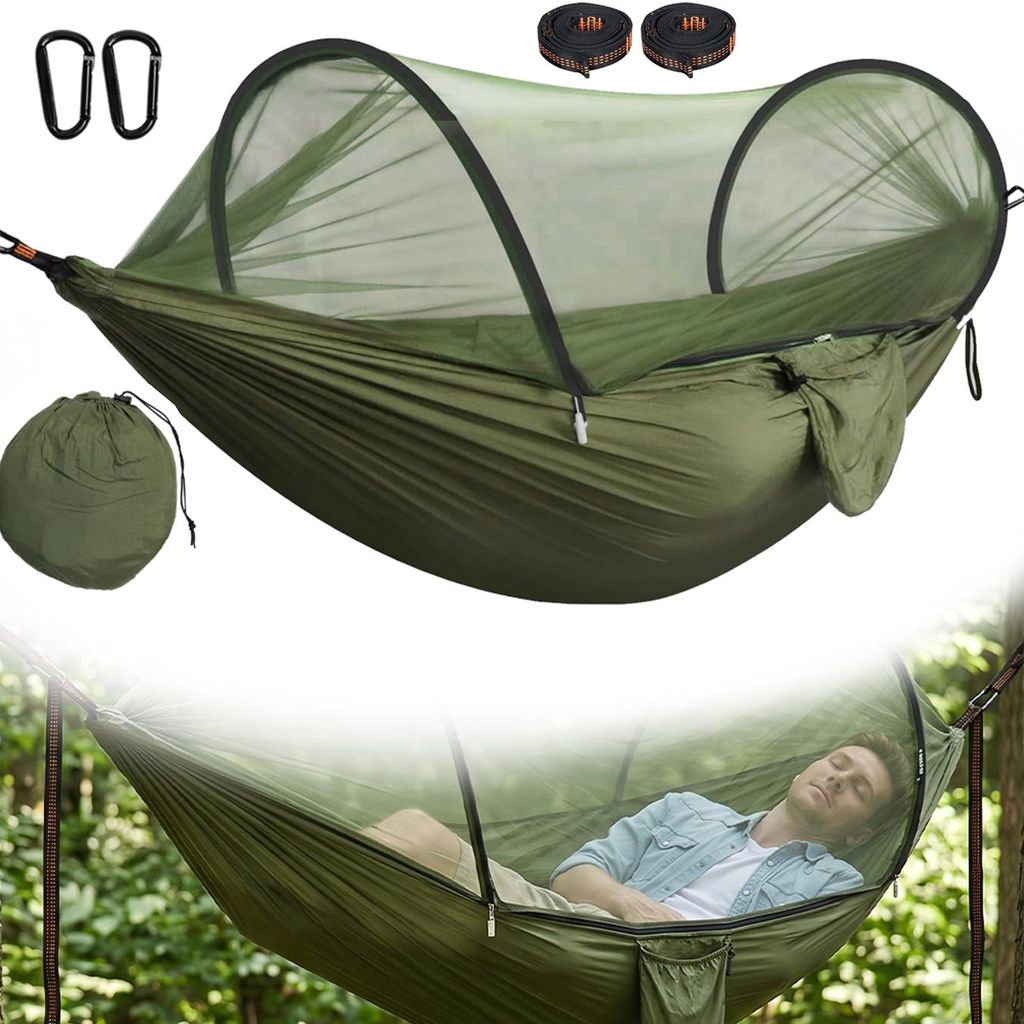 Reise Camping Hängematte Moskitonetz Hängematte, für Produktbild 