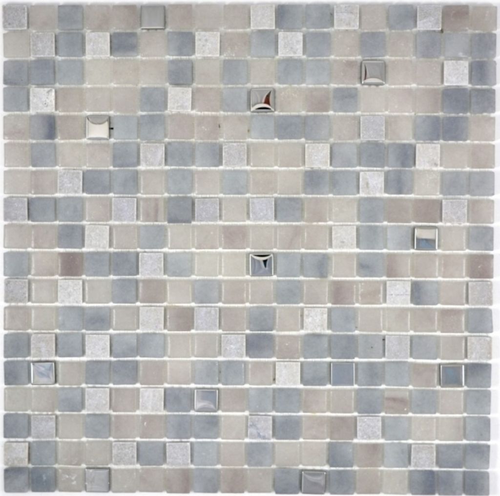 Mosaikfliese Transluzent Stein grau GRIGIO BAD WC Küche WAND MOS91-0204_f | 10 Mosaikmatten