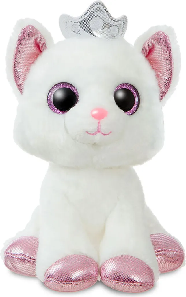 AURORA Sparkle Tales Peluche Duchesse Chat avec Couronne de 18 cm