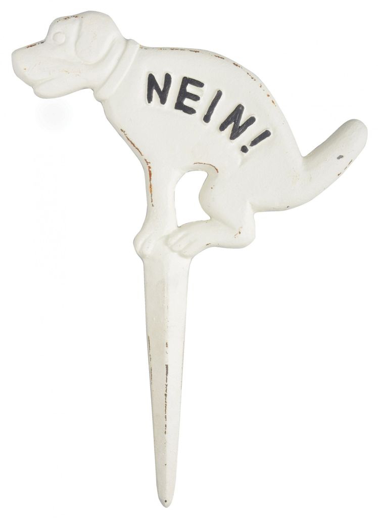 Esschert Design cartello per cani "No!" bianco; HB18 Immagine del prodotto 