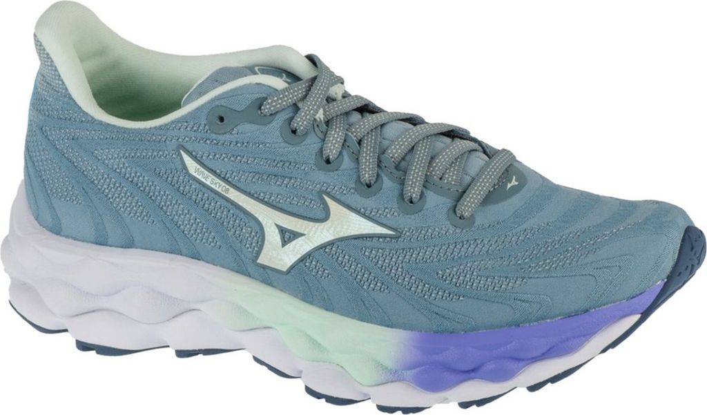 Mizuno Wave Sky 8 J1GD240271, Laufschuhe, Damen, Grau, Größe: 38,5