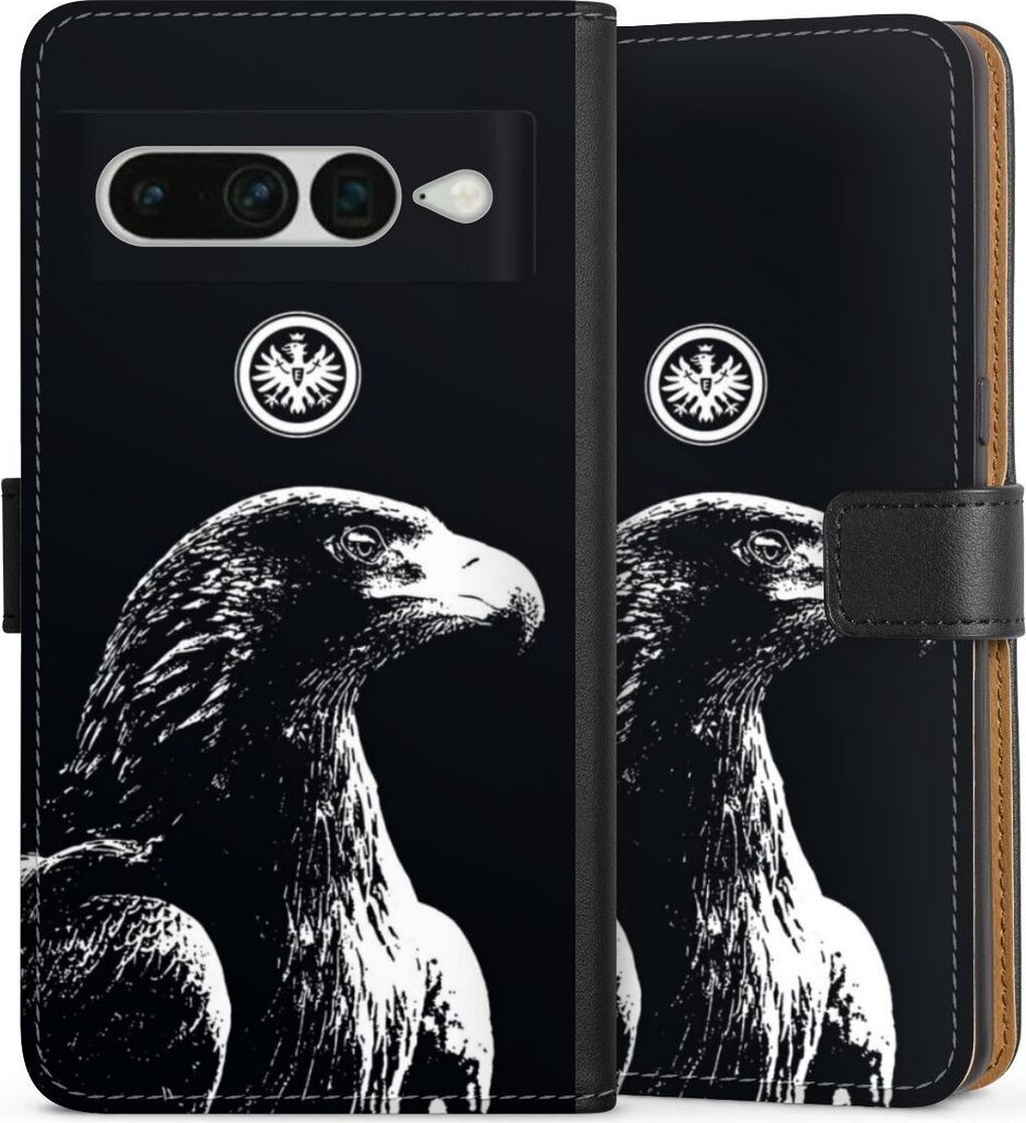 DeinDesign Klapphülle für Google Pixel 7 Pro Handytasche Lederhülle Tasche Eintracht Frankfurt Offizielles Lizenzprodukt Attila