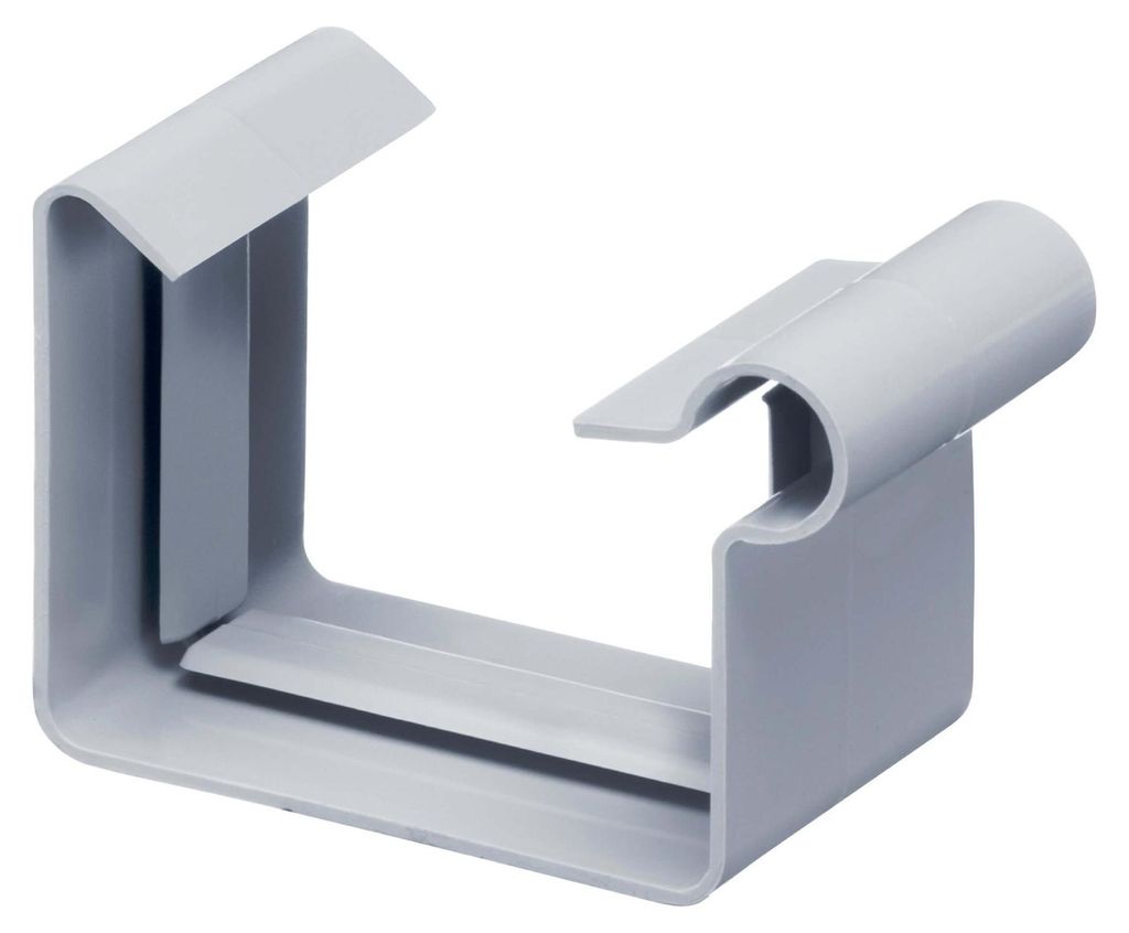 INEFA Rinnenverbinder Kastenrinne, PVC NW83 / 83mm Grau Produktbild 