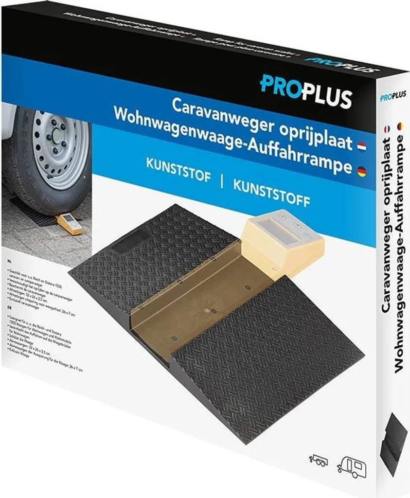 Rampe de montée pour pèse-roue de caravane et remorque double essieu - 7