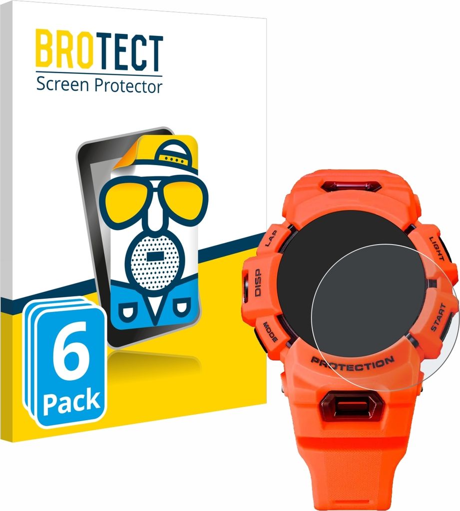 6x BROTECT Schutzfolie für Casio G-Shock GBA-900 Produktbild 