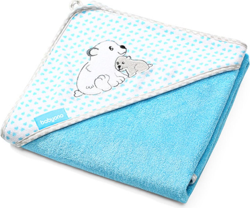 BabyOno Bambus-Kapuzenhandtuch - blau