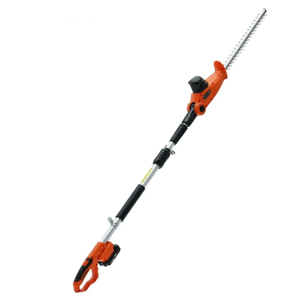 Taille-haie télescopique 20V avec batterie et chargeur rapide inclus