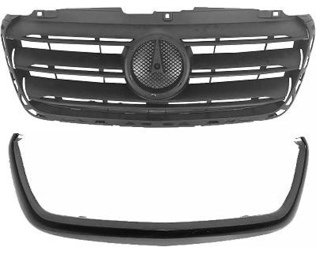 DIEDERICHS 1664041 Kühlergrill Frontgrill passend für MERCEDES-BENZ Sprinter 3,5-T Kastenwagen (907, 910) Schwarz
