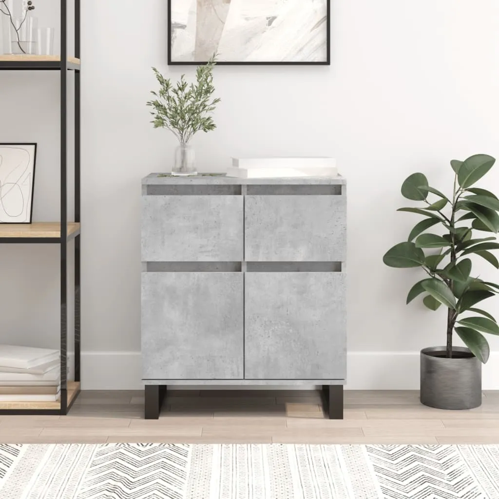 Credenza vidaXL Grigio Cemento - Minimalismo e Funzionalità 60x70cm
