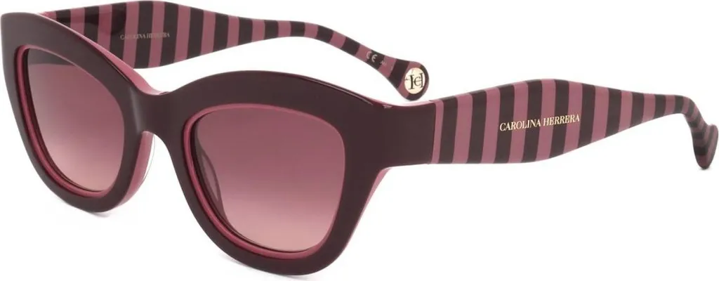 Lunettes de soleil HER 0086/S Carolina Herrera bicolores bordeaux 51mm