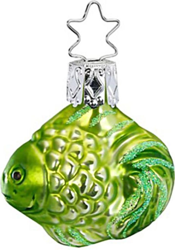 Christbaumschmuck Schwarmfische 4cm grün FV